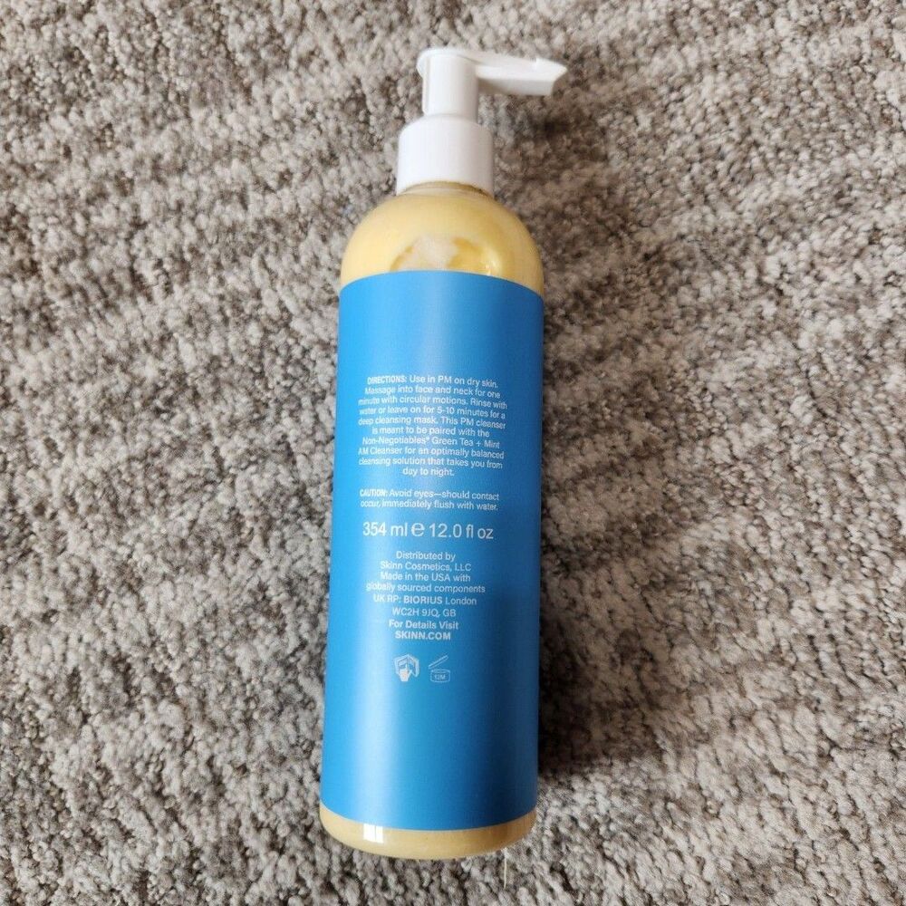 SKINN Non-negotiables Olive + Enzyme PM Cleanser Face Wash, size 12oz - Picture 3 of 5